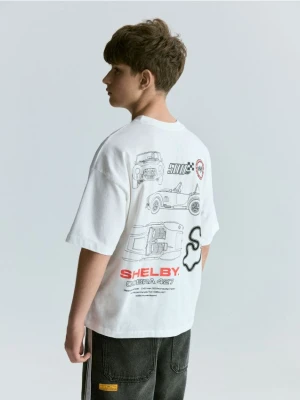 Reserved - T-shirt Shelby - złamana biel