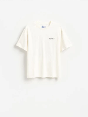 Reserved - T-shirt Shelby - złamana biel