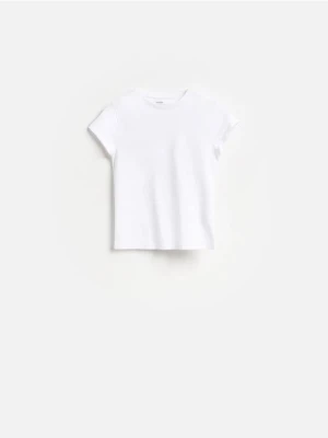 Reserved - T-shirt slim fit - biały