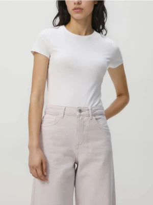 Reserved - T-shirt slim fit - biały