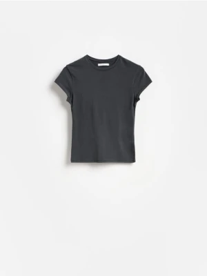 Reserved - T-shirt slim fit - ciemnoszary