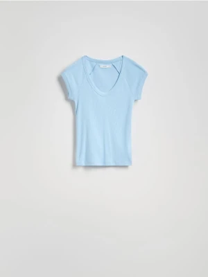 Reserved - T-shirt slim fit - jasnoniebieski