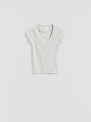 Reserved - T-shirt slim fit - jasnoszary