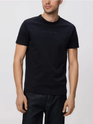 Zdjęcie produktu Reserved - T-shirt slim fit z nadrukiem - czarny