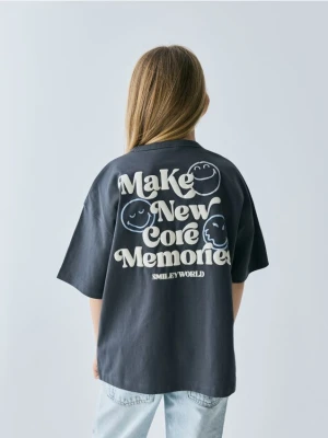 Reserved - T-shirt SmileyWorld® - ciemnoszary