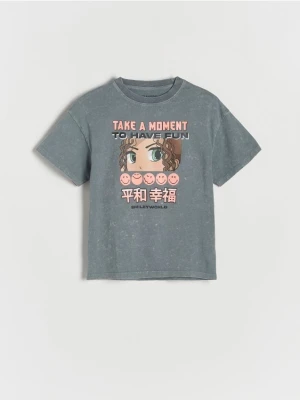 Reserved - T-shirt SmileyWorld® - lawendowy