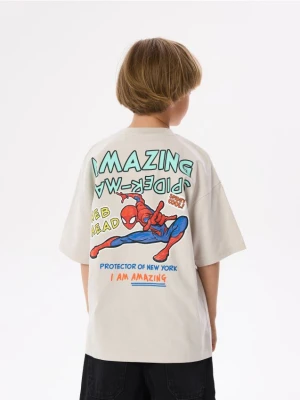 Reserved - T-shirt Spider-Man - jasnoszary
