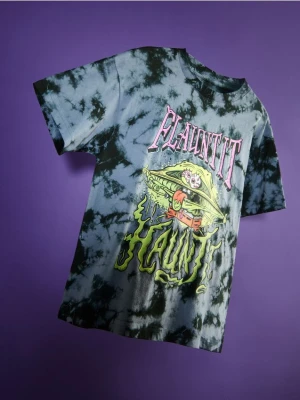 Reserved - T-shirt SpongeBob - granatowy