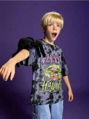 Reserved - T-shirt SpongeBob - granatowy