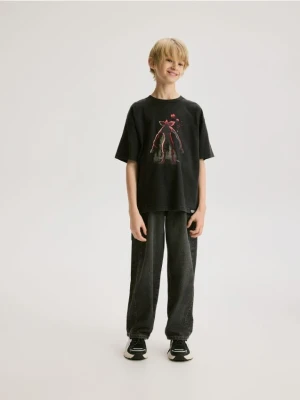 Reserved - T-shirt Stranger Things - czarny