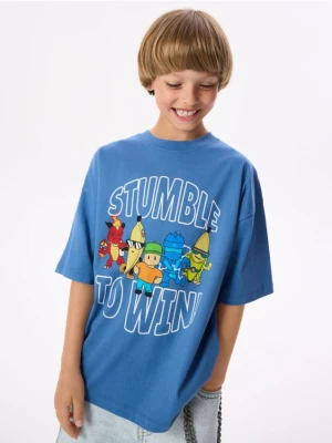 Reserved - T-shirt Stumble Guys - niebieski