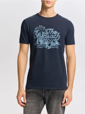 Reserved - T-shirt The Beach Boys - granatowy