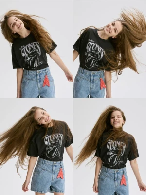 Reserved - T-shirt The Rolling Stones - ciemnoszary