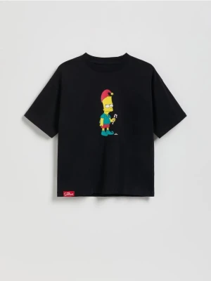 Reserved - T-shirt The Simpsons - czarny