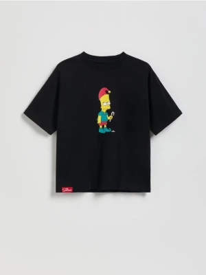 Reserved - T-shirt The Simpsons - czarny