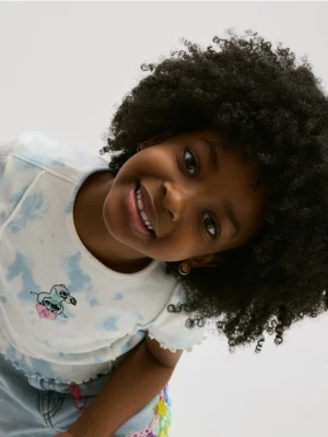 Reserved - T-shirt tie dye Lilo i Stitch - wielobarwny