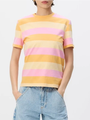 Reserved - T-shirt w paski - wielobarwny