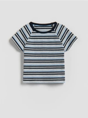 Reserved - T-shirt w paski - wielobarwny