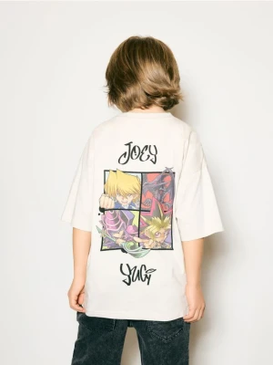 Reserved - T-shirt Yu-Gi-Oh! - jasnoszary