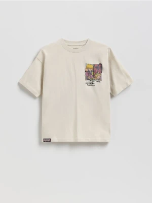 Reserved - T-shirt Yu-Gi-Oh! - jasnoszary