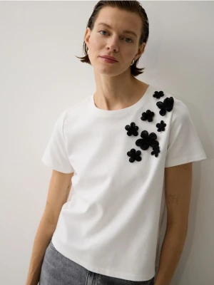 Reserved - T-shirt z aplikacją - wielobarwny