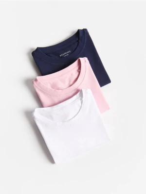 Reserved - T-shirt z bawełną 3 pack - wielobarwny