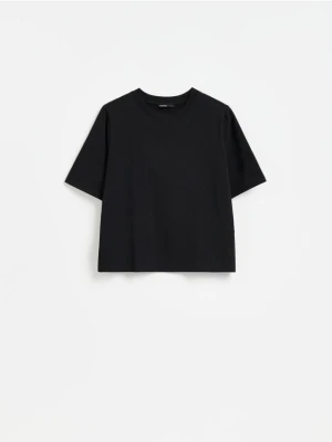 Reserved - T-shirt z bawełną - czarny