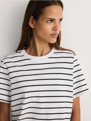 Reserved - T-shirt z bawełny merceryzowanej - wielobarwny