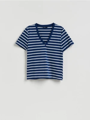 Reserved - T-shirt z bawełny merceryzowanej - wielobarwny