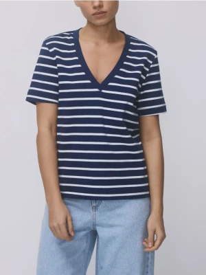 Reserved - T-shirt z bawełny merceryzowanej - wielobarwny