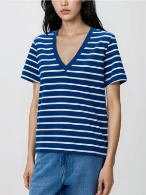 Reserved - T-shirt z bawełny merceryzowanej - wielobarwny