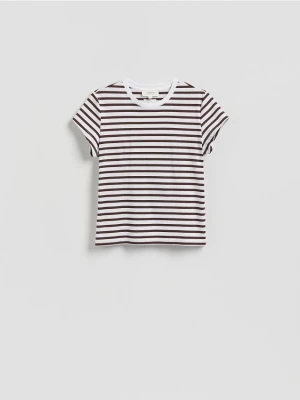 Reserved - T-shirt z domieszką jedwabiu - wielobarwny