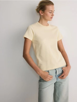 Reserved - T-shirt HEAVY COTTON - jasnożółty