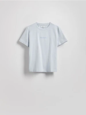 Reserved - T-shirt z haftem - jasnoniebieski