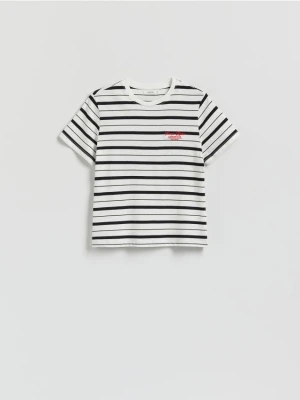 Reserved - T-shirt z haftem - wielobarwny