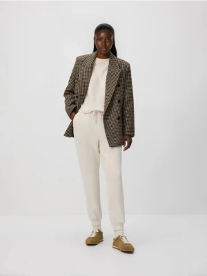 Reserved - T-shirt z modalem - beżowy