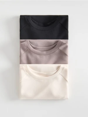 Reserved - T-shirt z modalem - brązowy