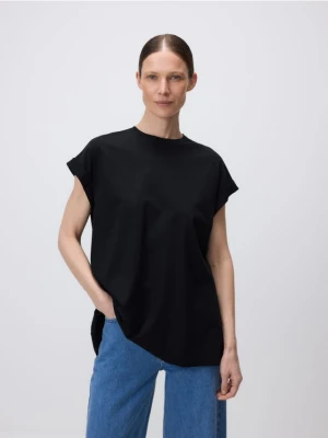 Reserved - T-shirt z modalem - czarny