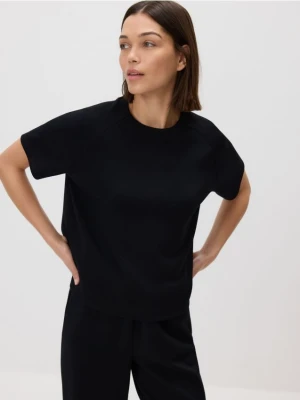 Reserved - T-shirt z modalem - czarny