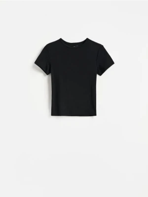 Reserved - T-shirt z modalem - czarny