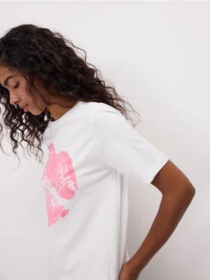 Reserved - T-shirt z nadrukiem - biały