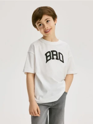 Reserved - T-shirt z nadrukiem - biały