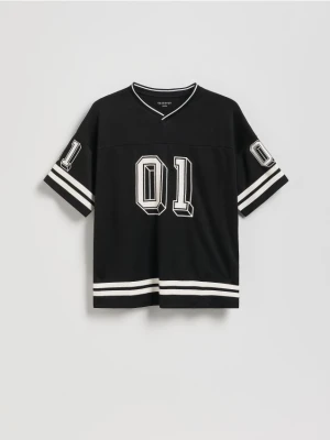 Reserved - T-shirt z nadrukiem - czarny