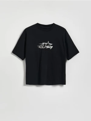 Reserved - T-shirt z nadrukiem - czarny