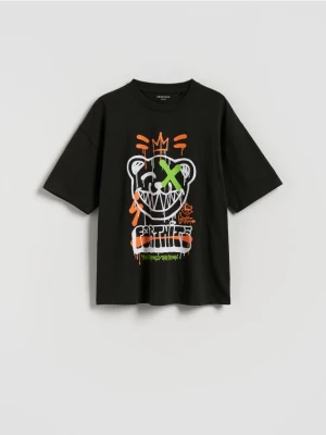 Reserved - T-shirt z nadrukiem Fortnite - czarny