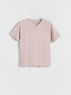 Reserved - T-shirt z nadrukiem - jasnofioletowy
