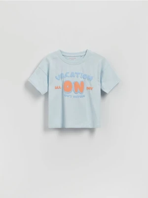 Reserved - T-shirt z nadrukiem - jasnoniebieski