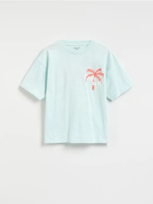 Reserved - T-shirt z nadrukiem - jasnoniebieski