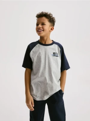 Reserved - T-shirt z nadrukiem - jasnoszary