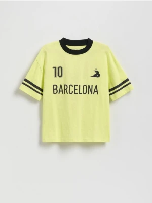 Reserved - T-shirt z nadrukiem - jasnozielony
